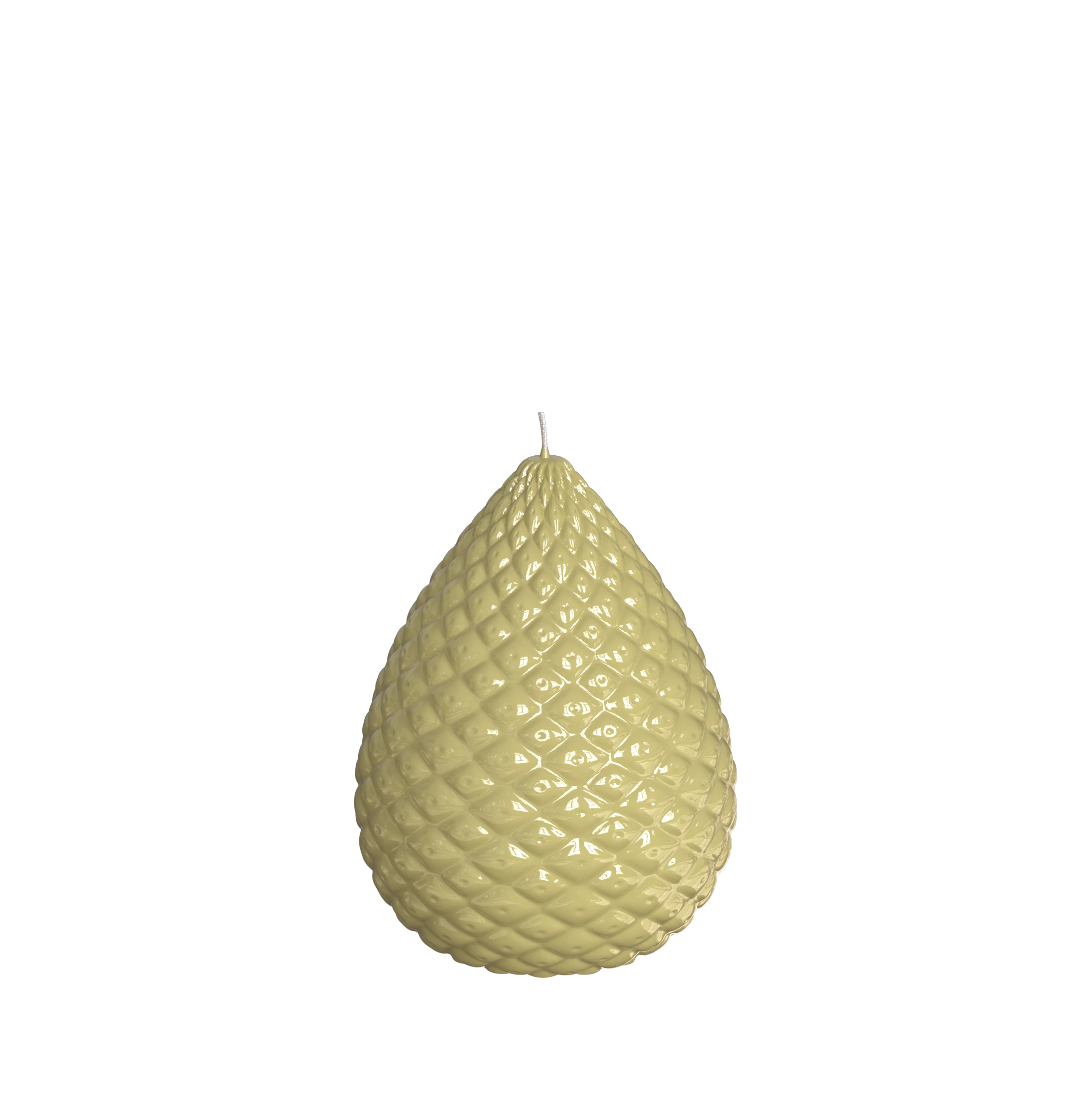 Objektkerze Zapfen Glanz-Lack