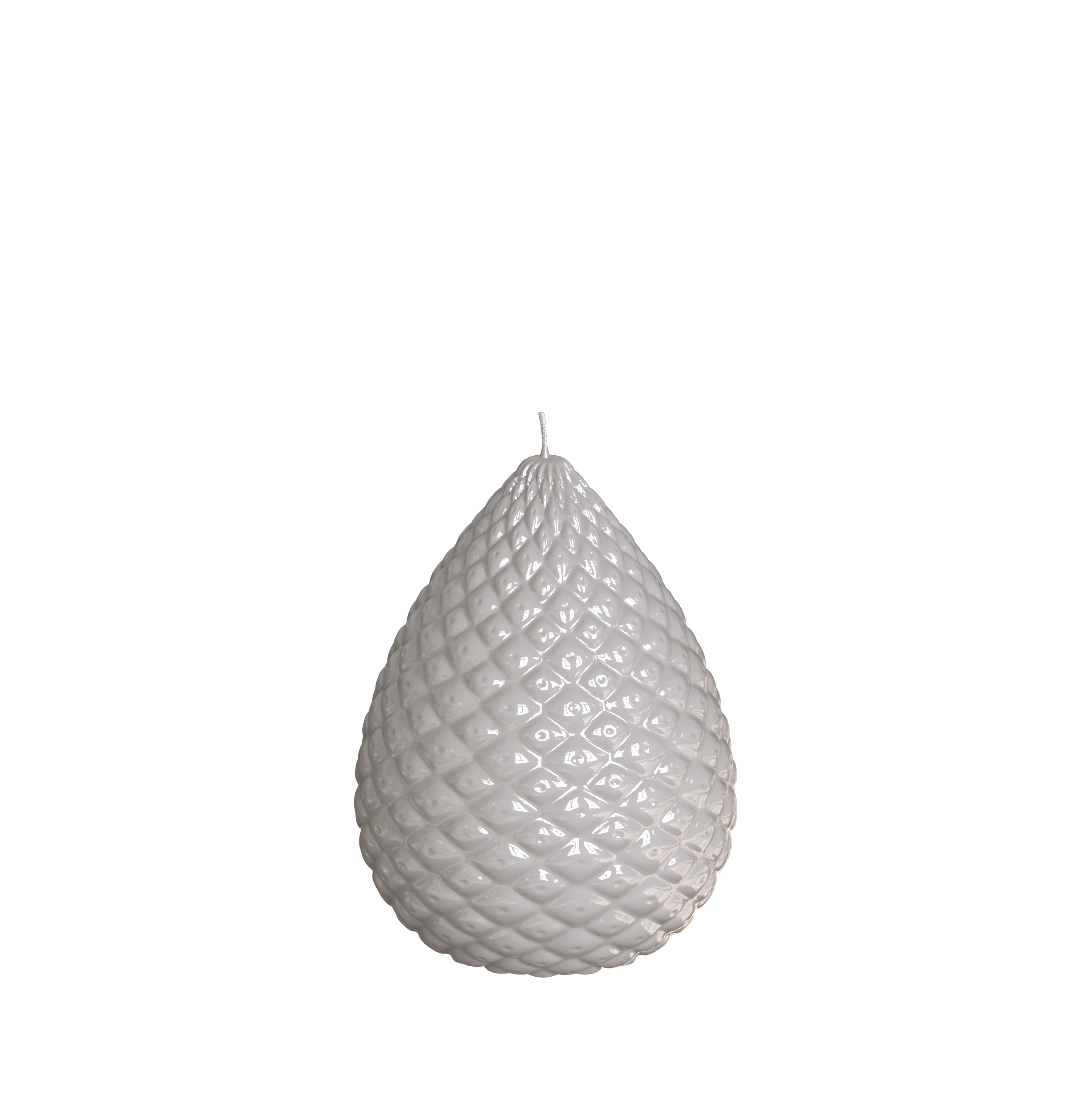 Objektkerze Zapfen Glanz-Lack