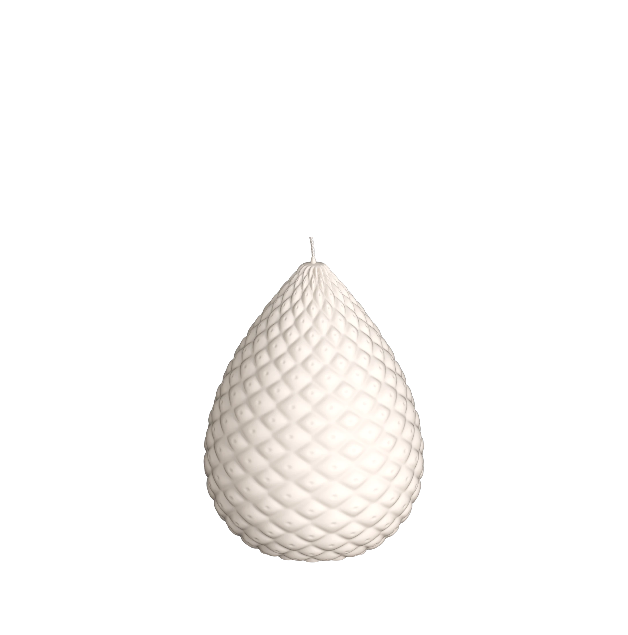 Objektkerze Zapfen Samt-Lack