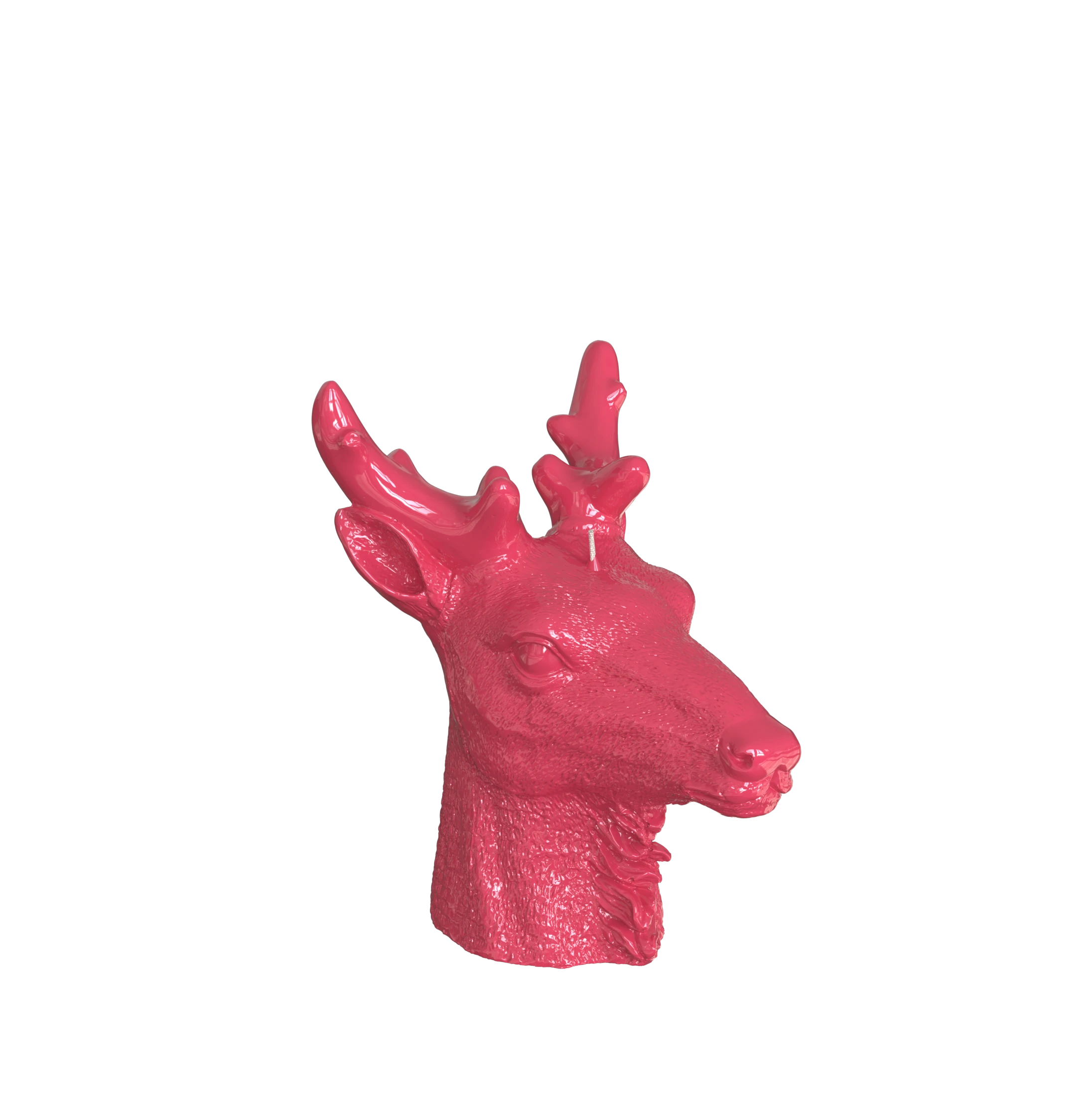 Objektkerze Hirsch Glanz-Lack