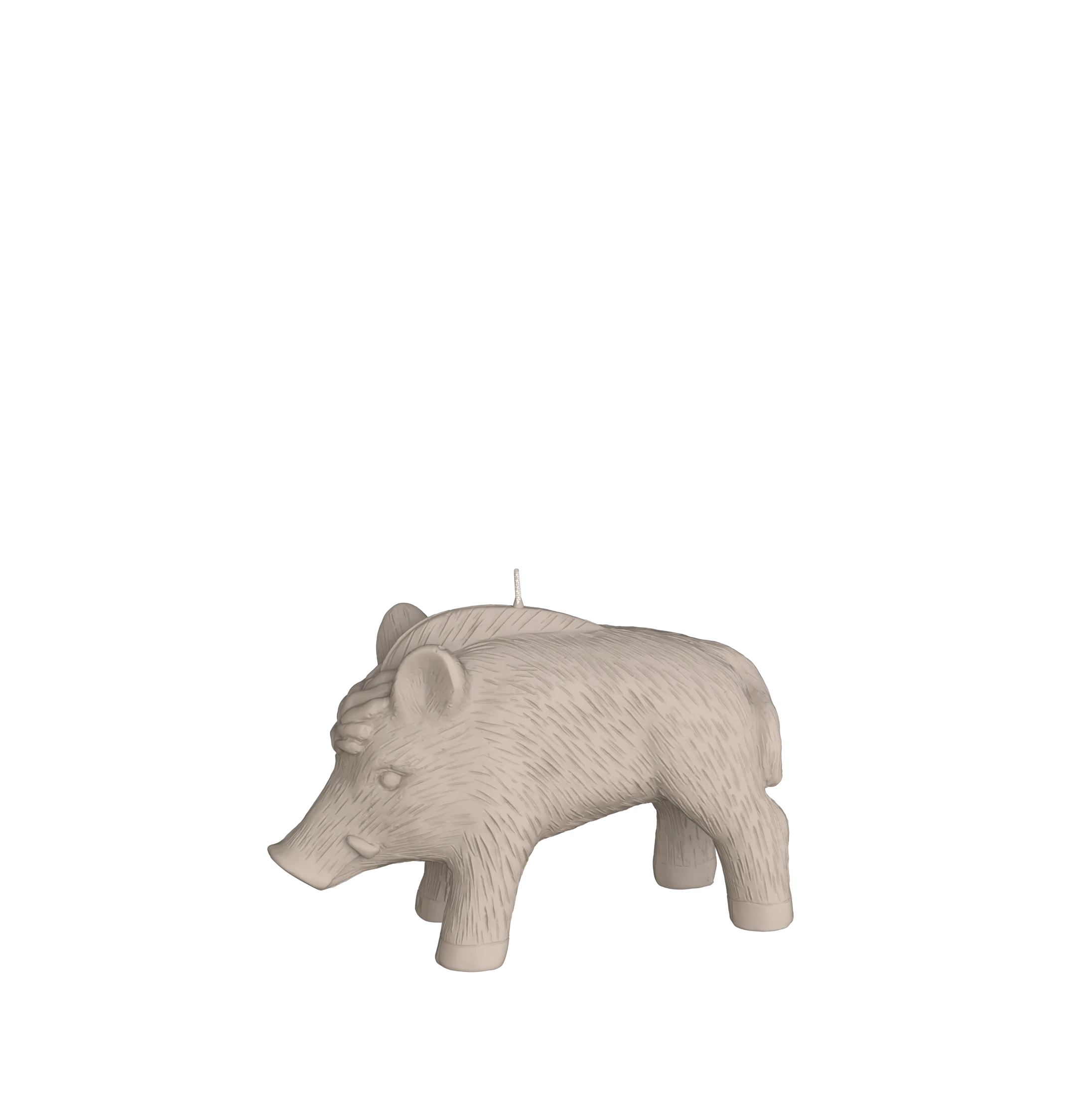 Objektkerze Wildschwein Samt-Lack