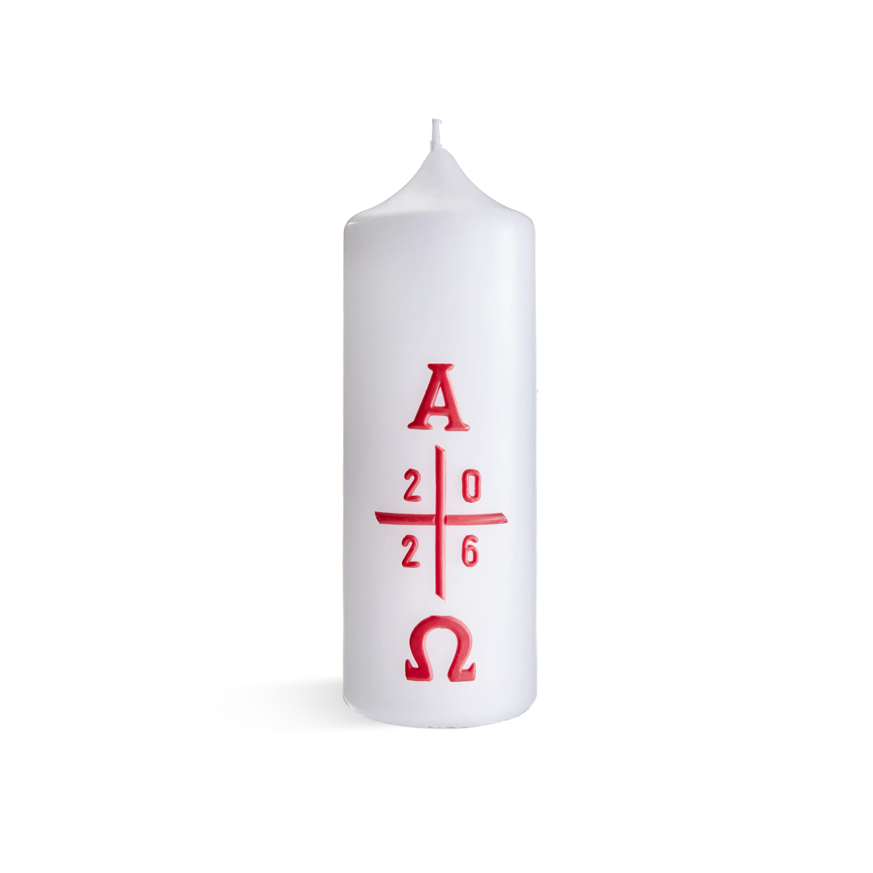 Osterkerze handverziert Alpha & Omega