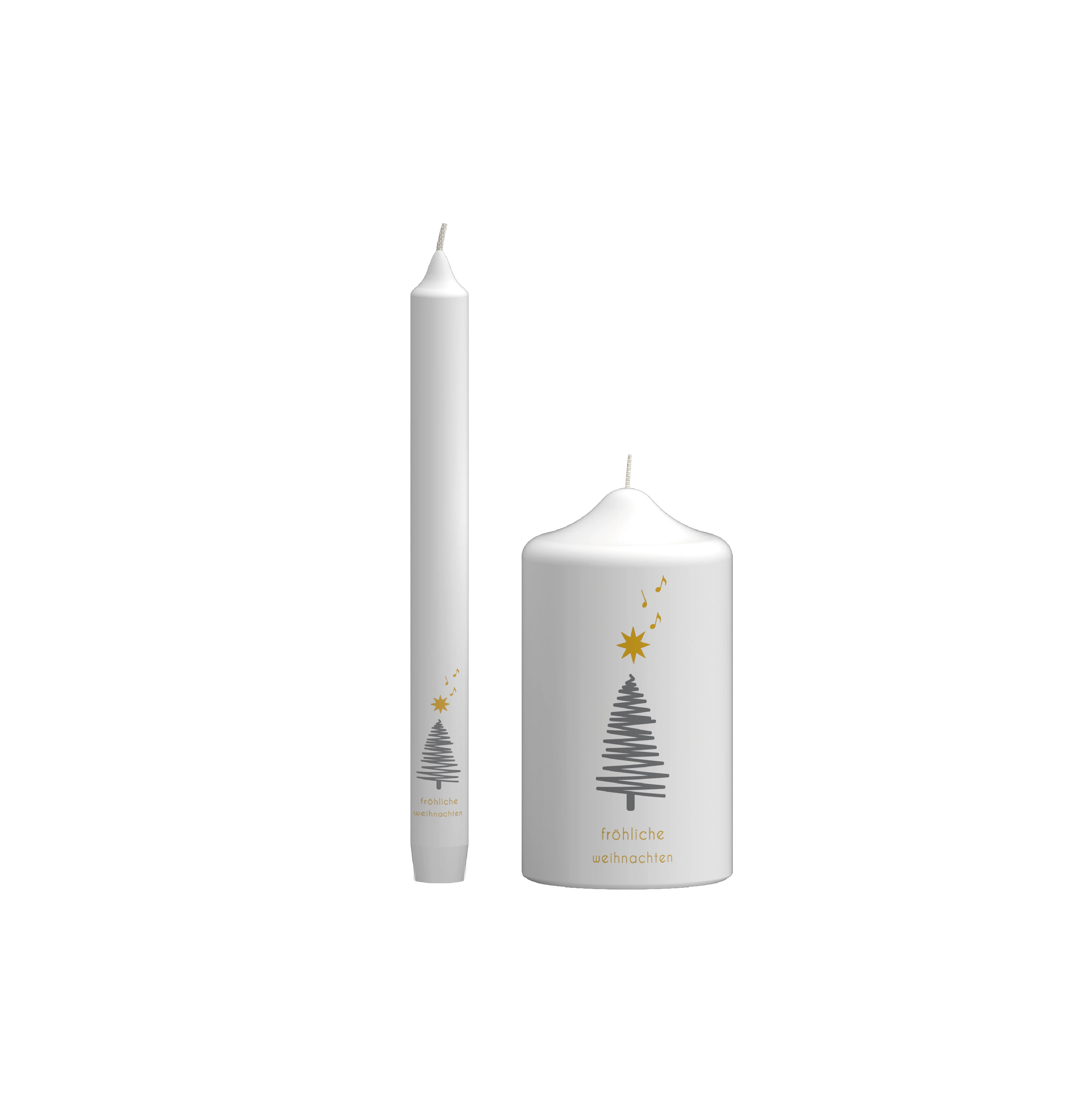 Weihnachtskerze - Winterwald Bild 2