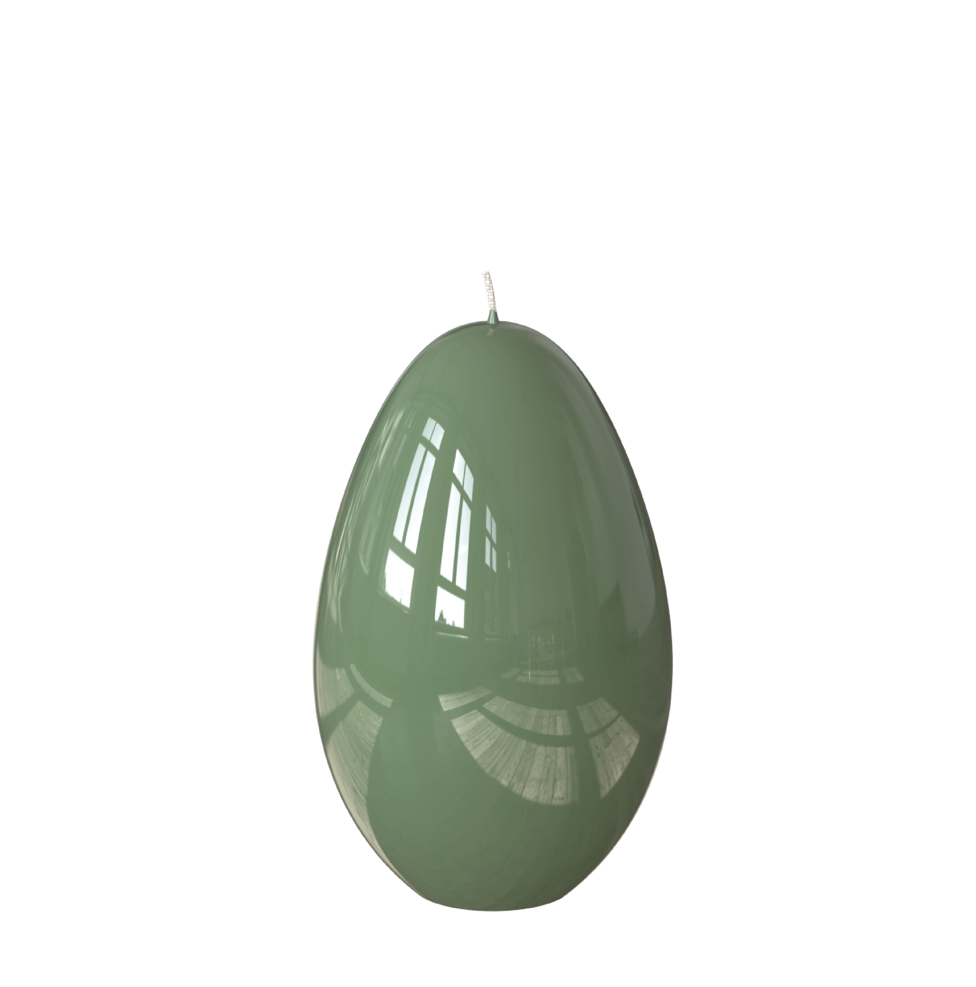 Objektkerze Ei Glanz-Lack 