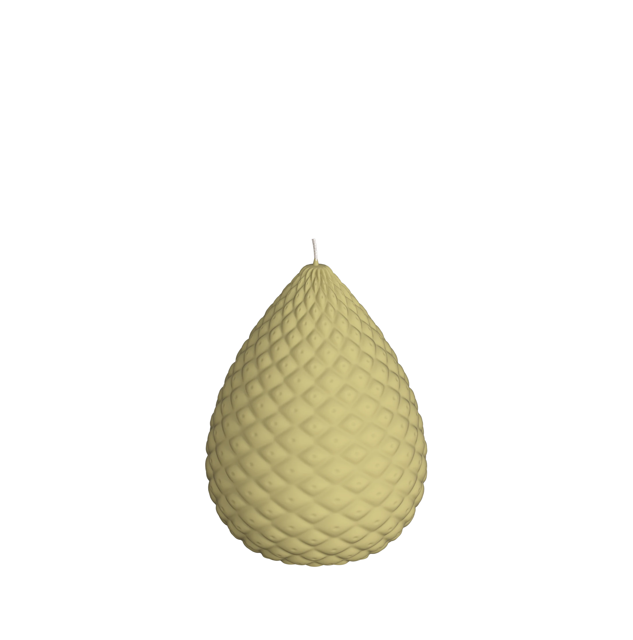 Objektkerze Zapfen Samt-Lack