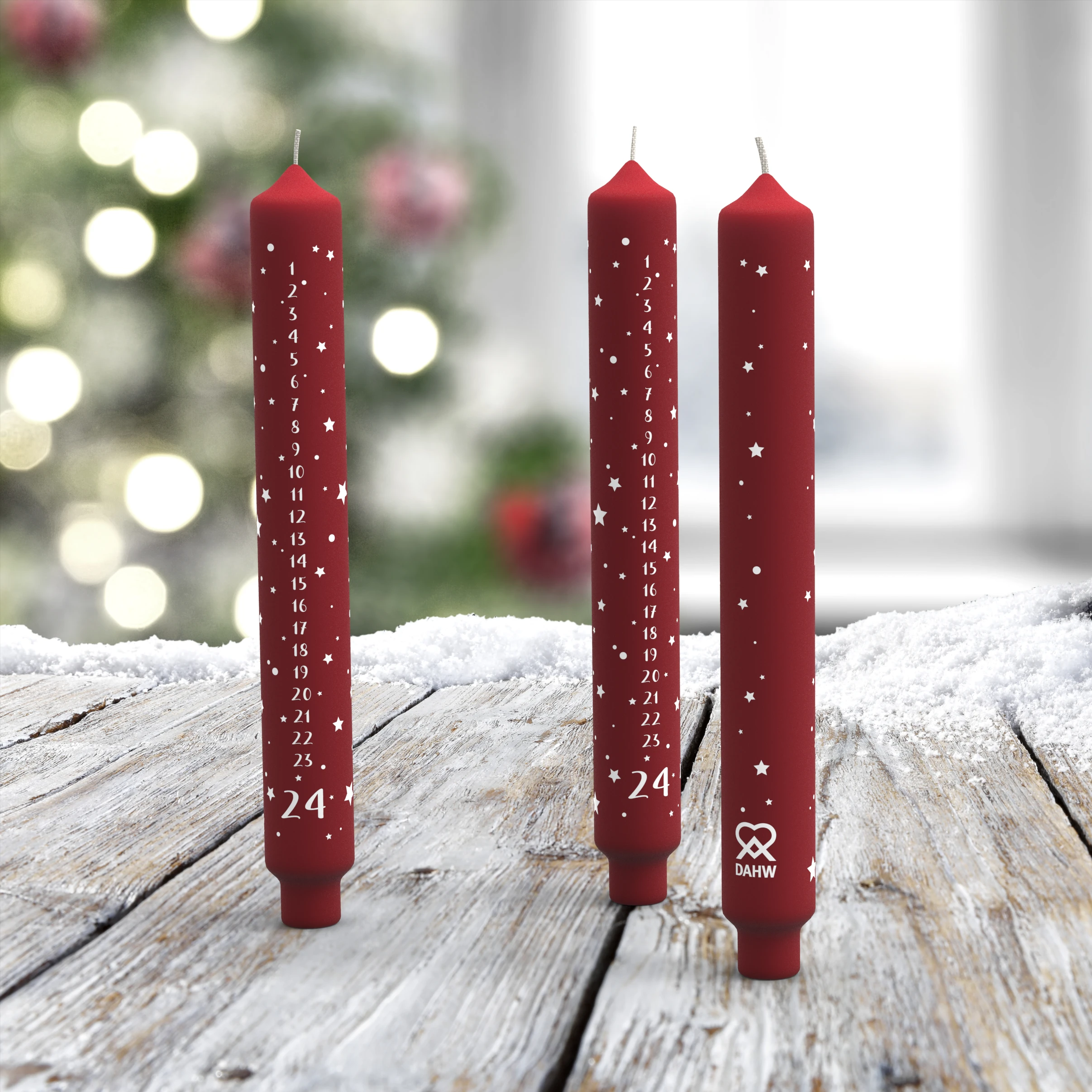 DAHW Stabkerze "Adventskalender"