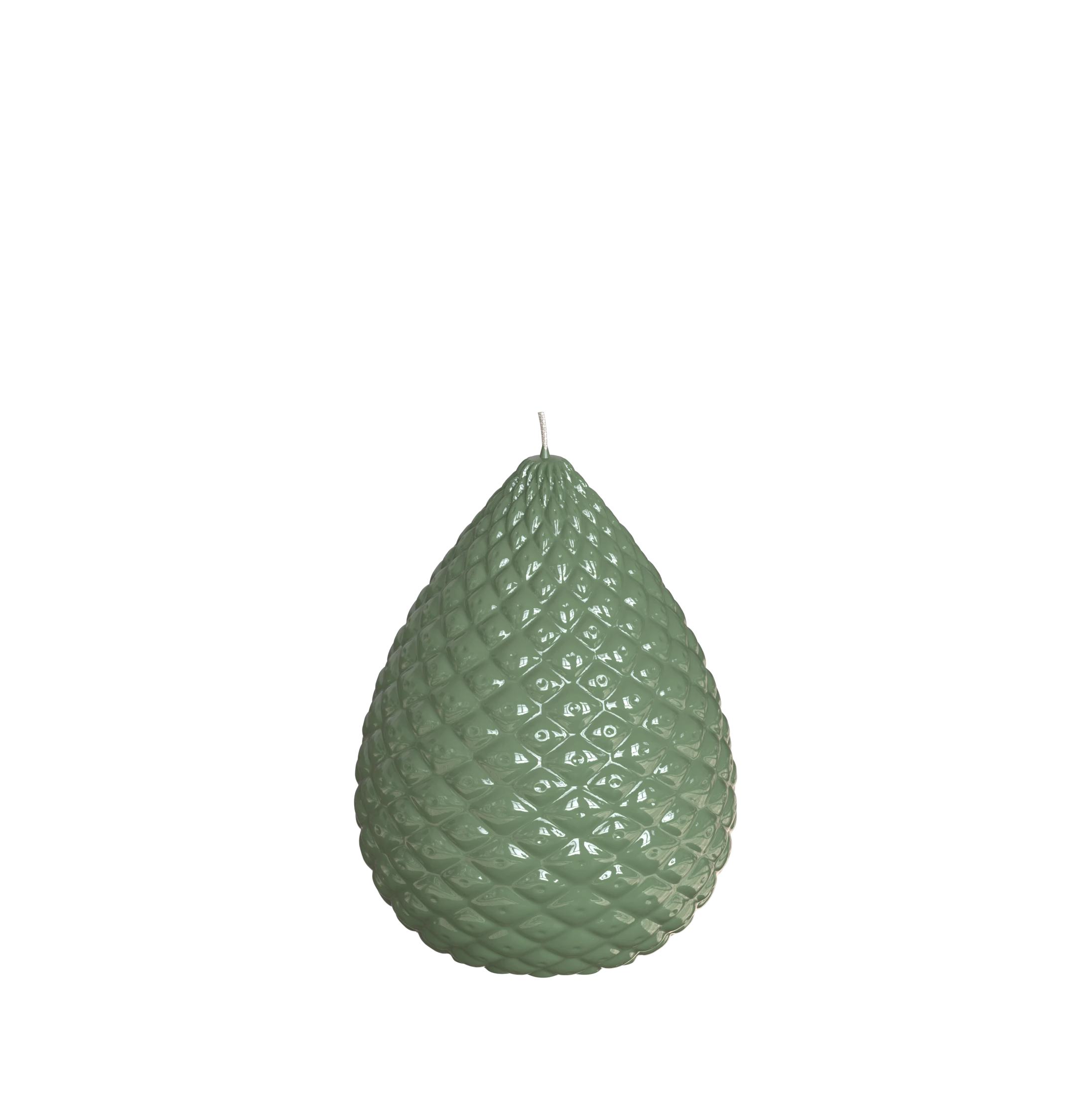 Objektkerze Zapfen Glanz-Lack