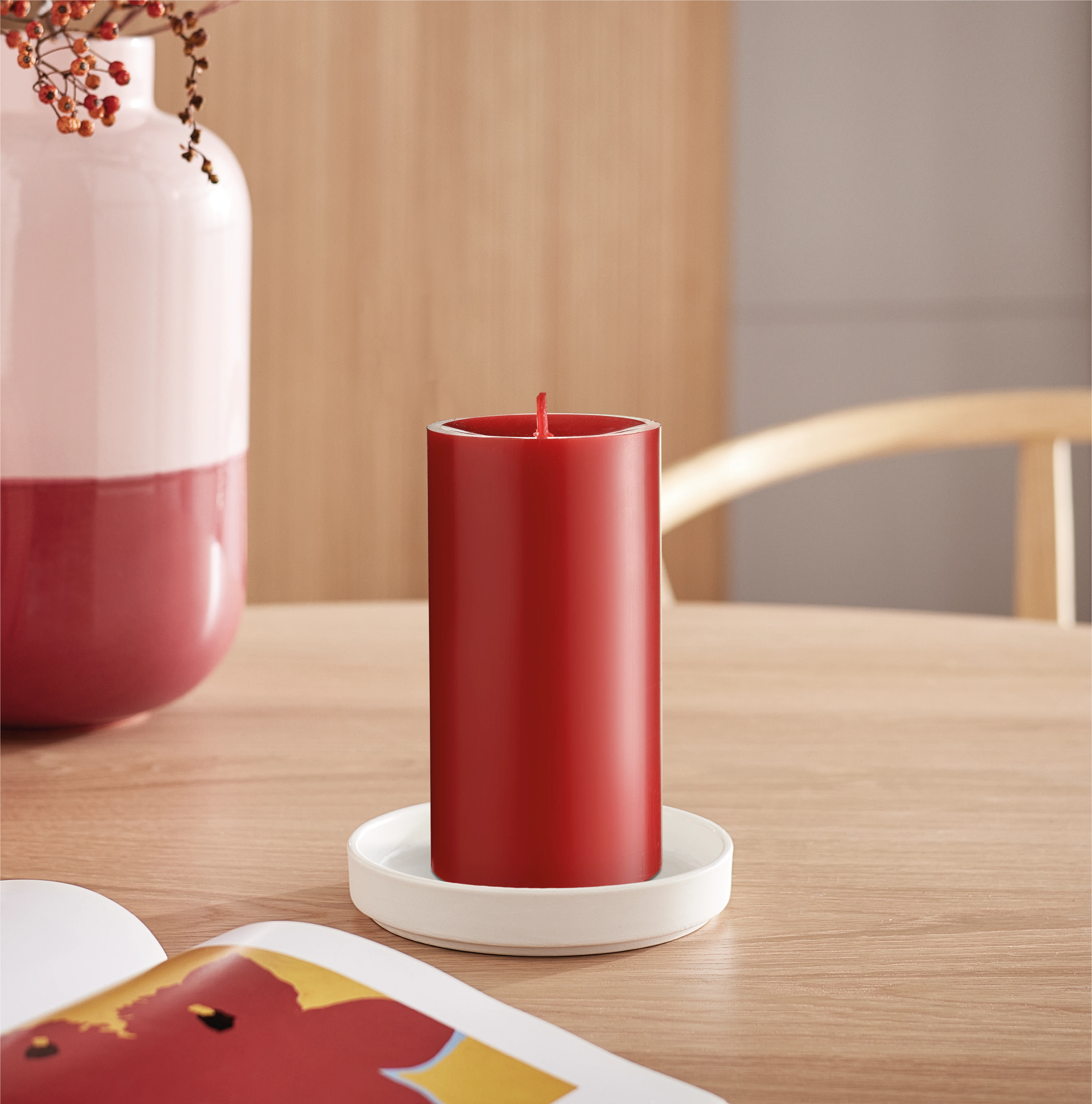 Engels Original Stumpenkerze