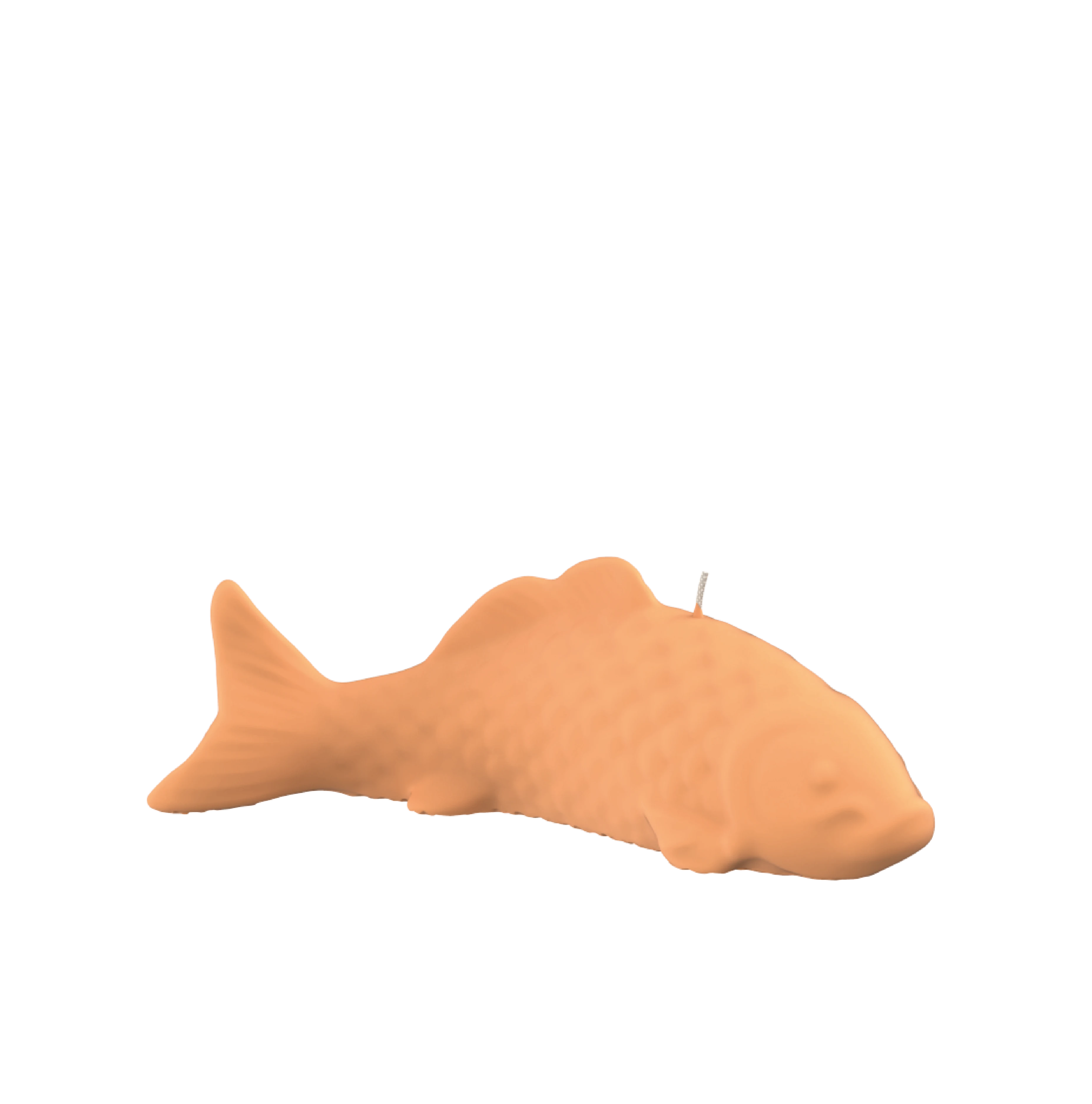 Objektkerze Fisch Samt-Lack 