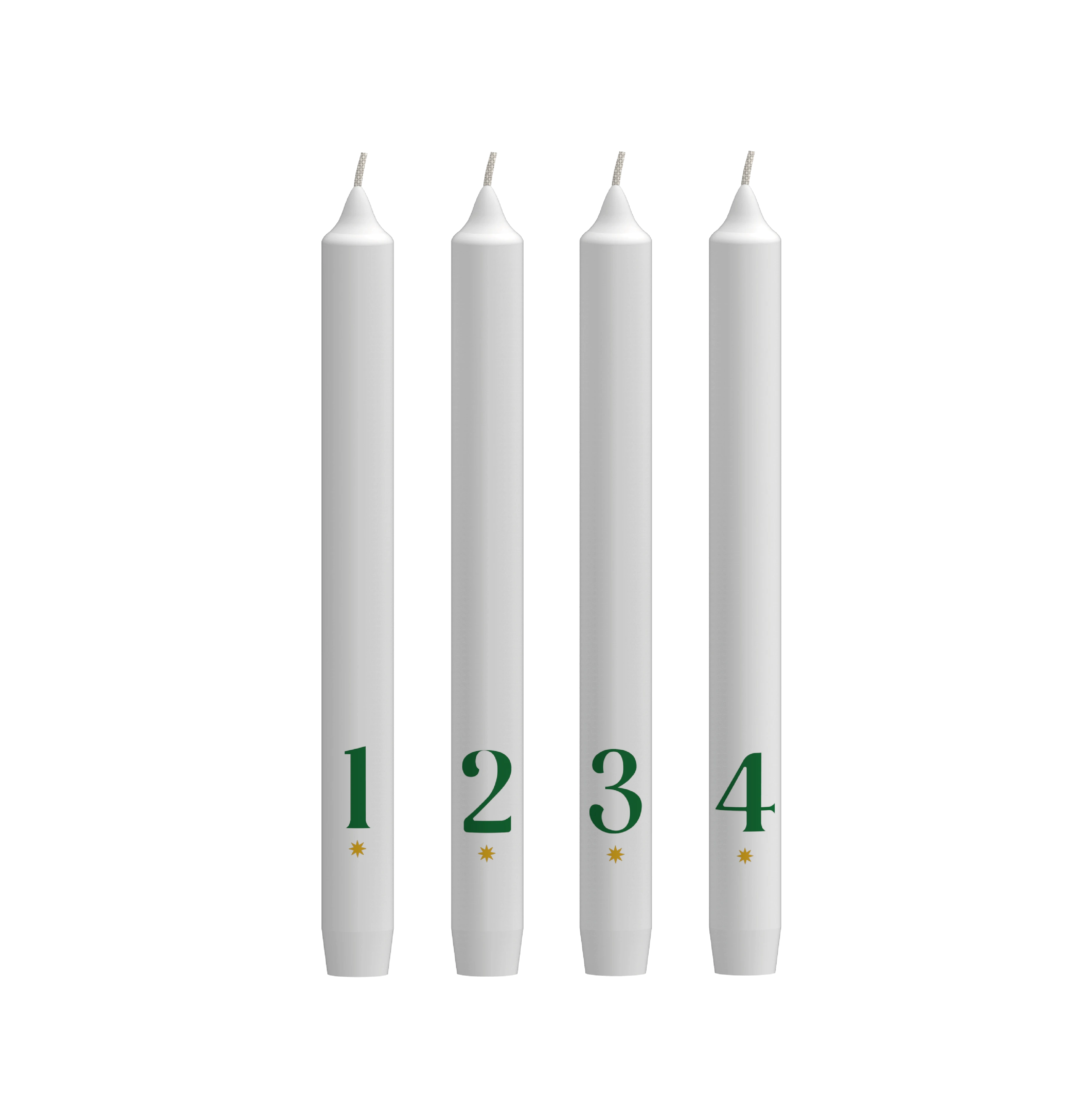 Motiv-Stabkerzen 4er-Set