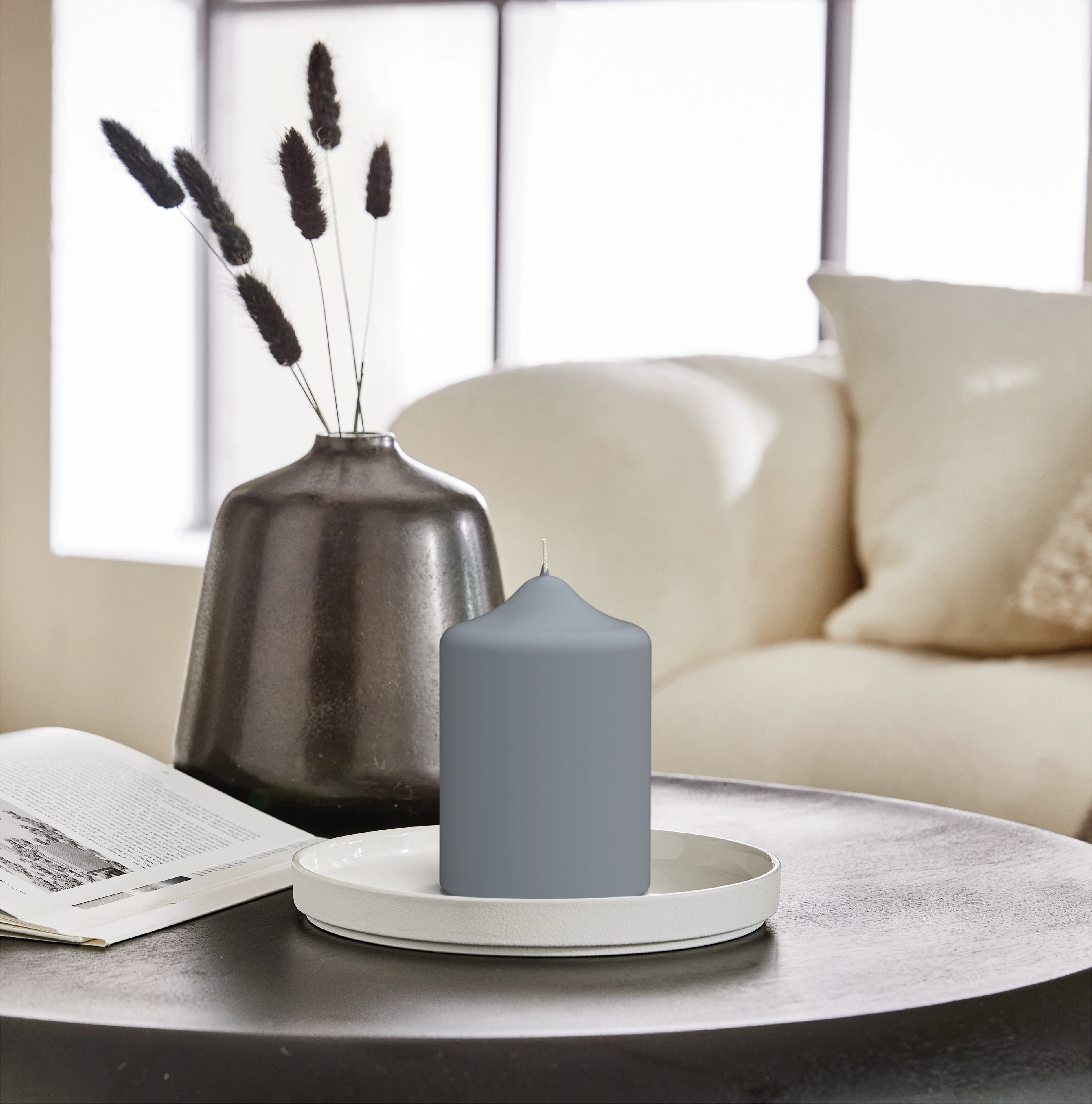 Engels Klassik Stumpenkerze Samt-Lack