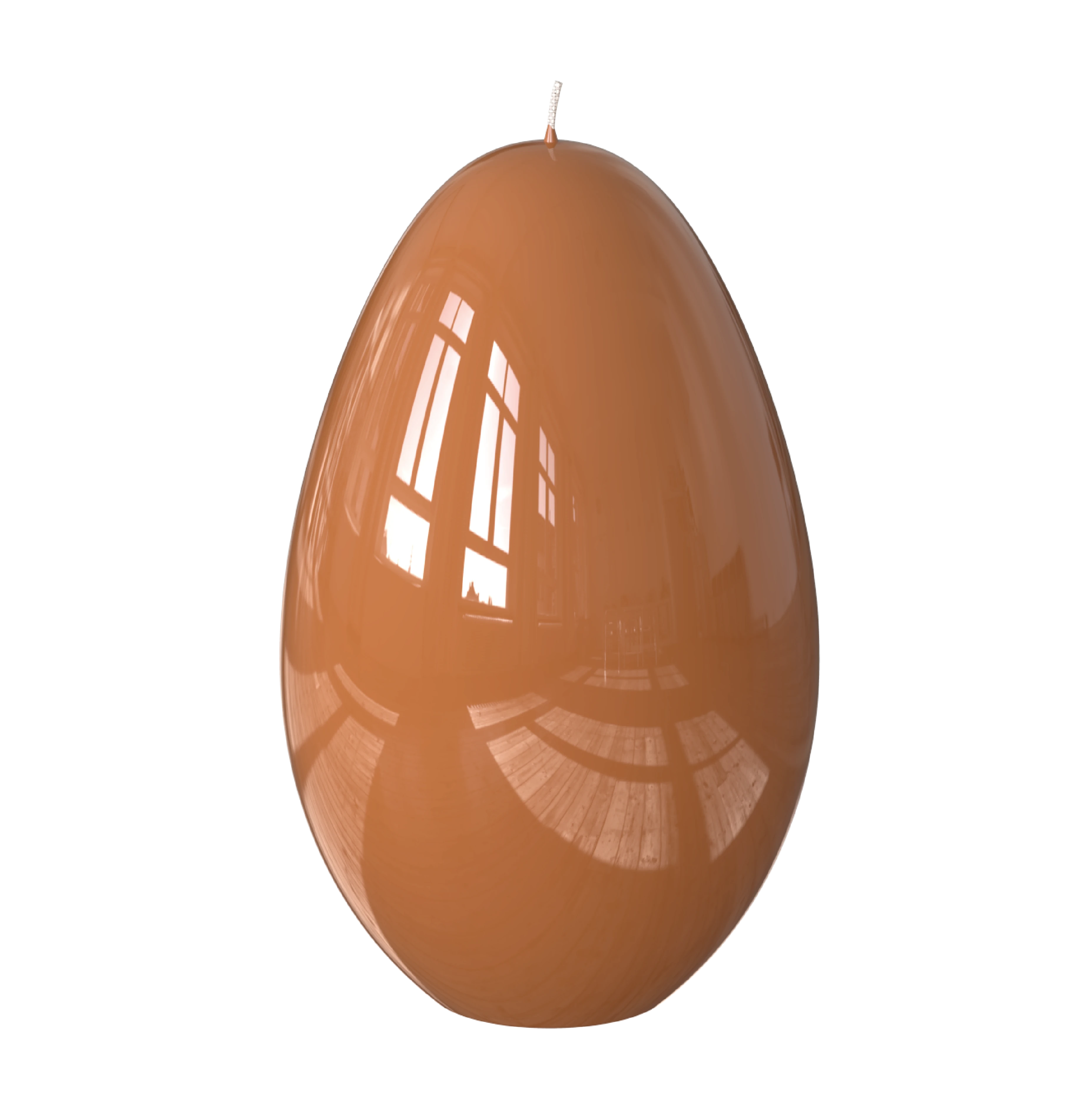 Objektkerze Ei Glanz-Lack 