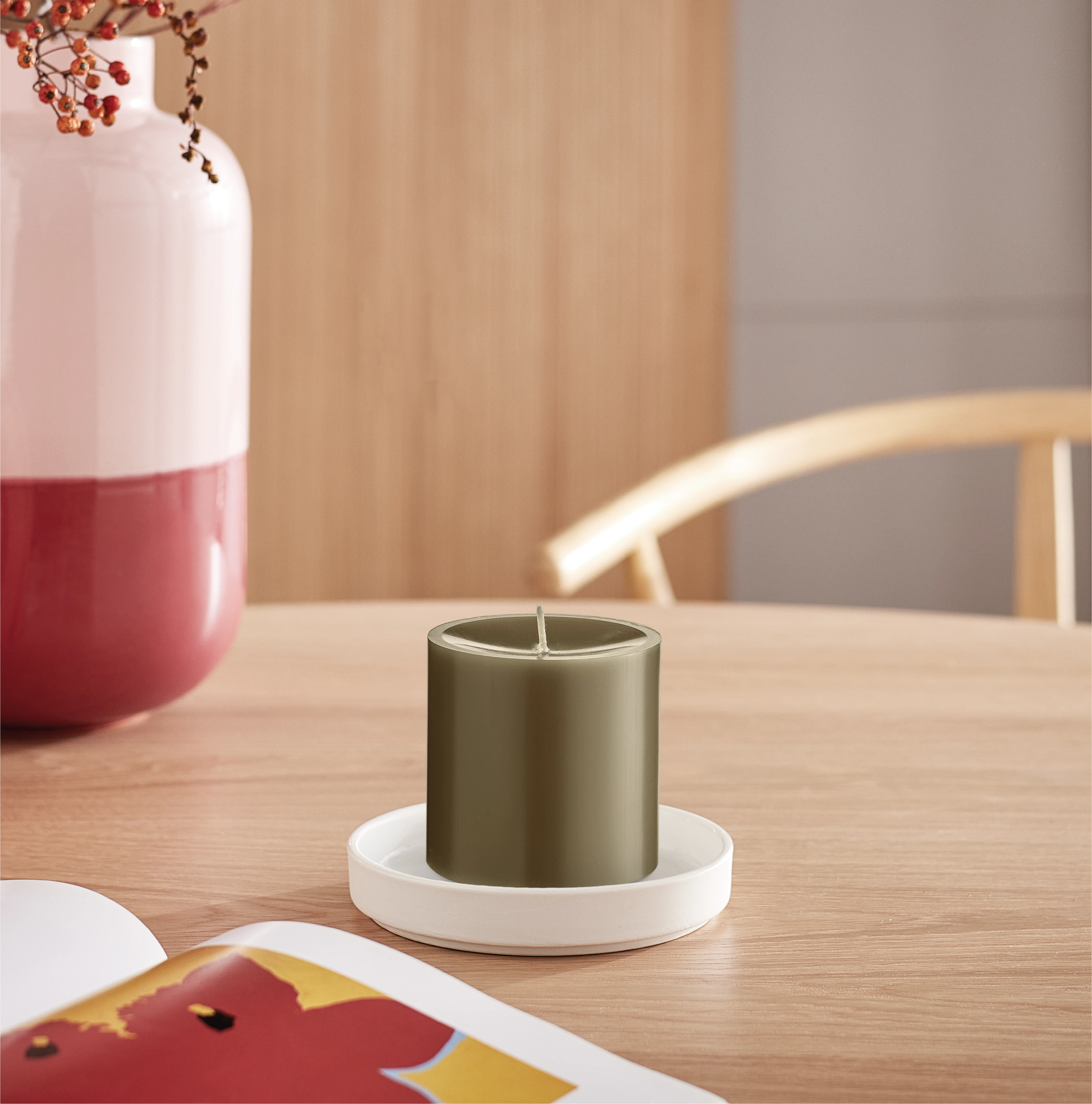 Engels Original Stumpenkerze