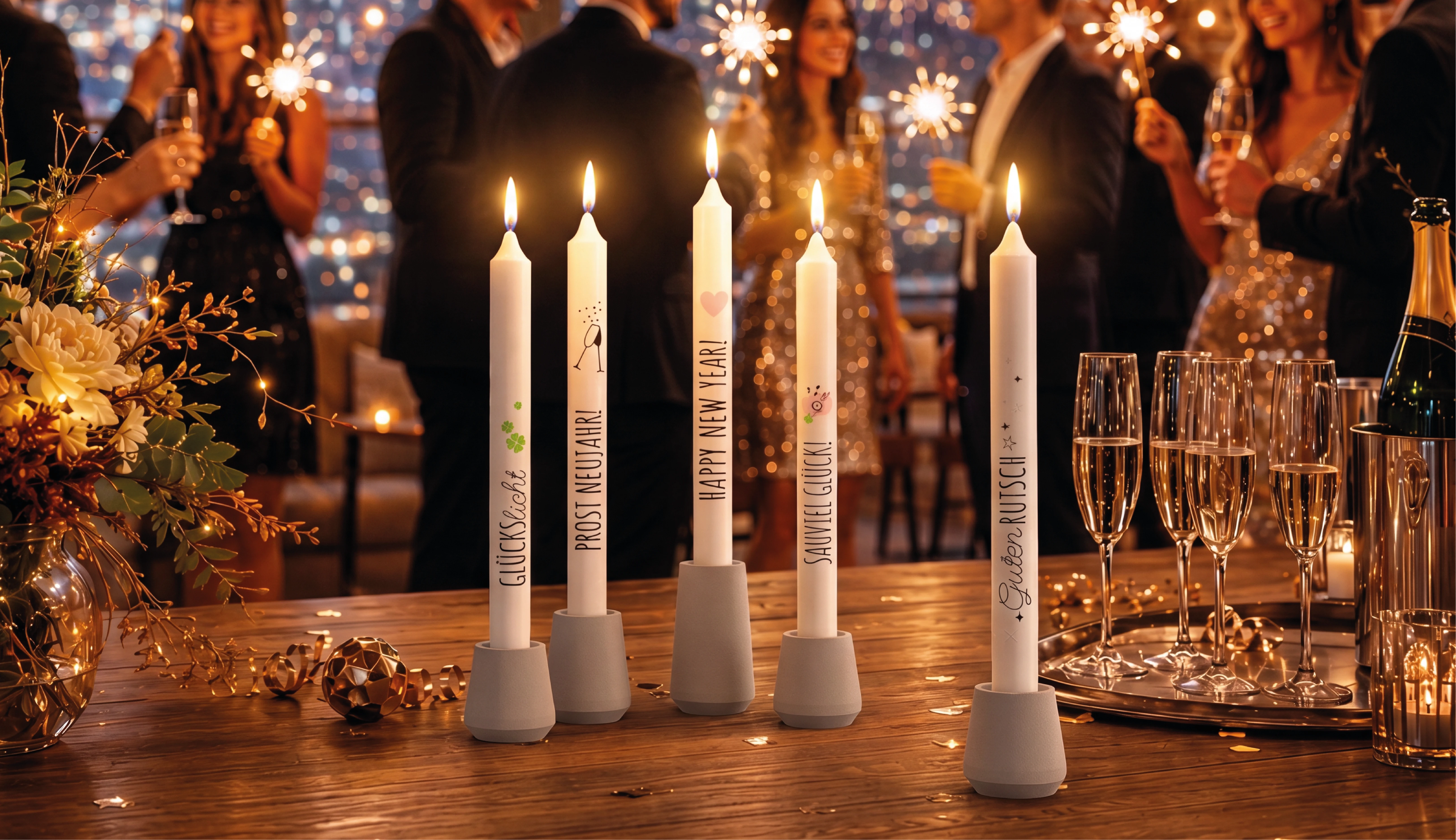 Silvesterkerze - Happy New Year! Bild 3