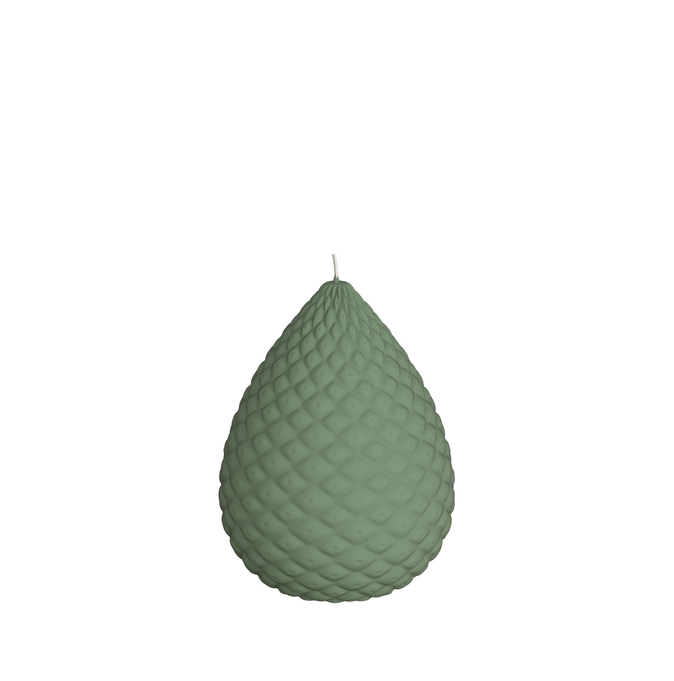 Objektkerze Zapfen Samt-Lack