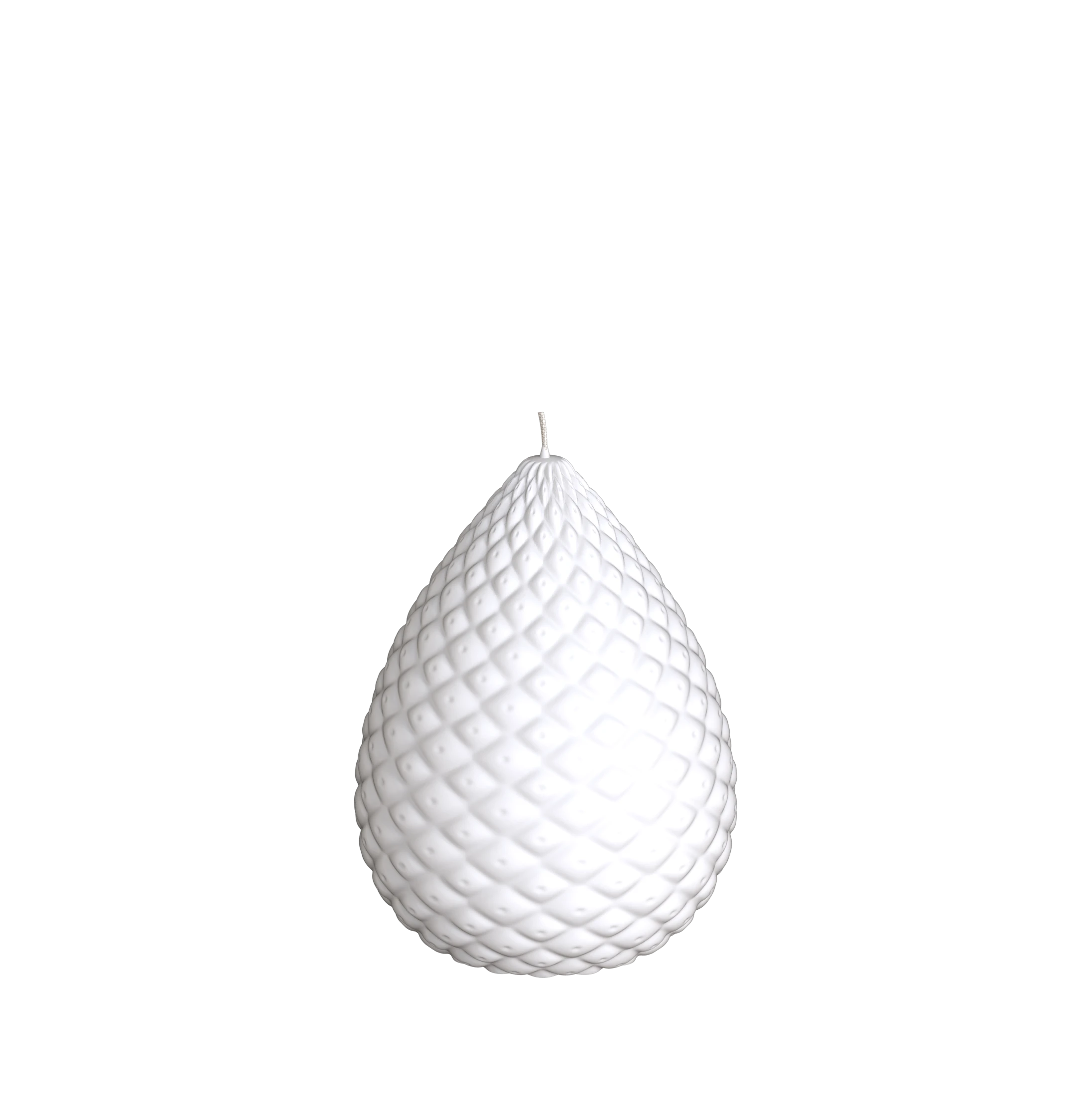 Objektkerze Zapfen Samt-Lack