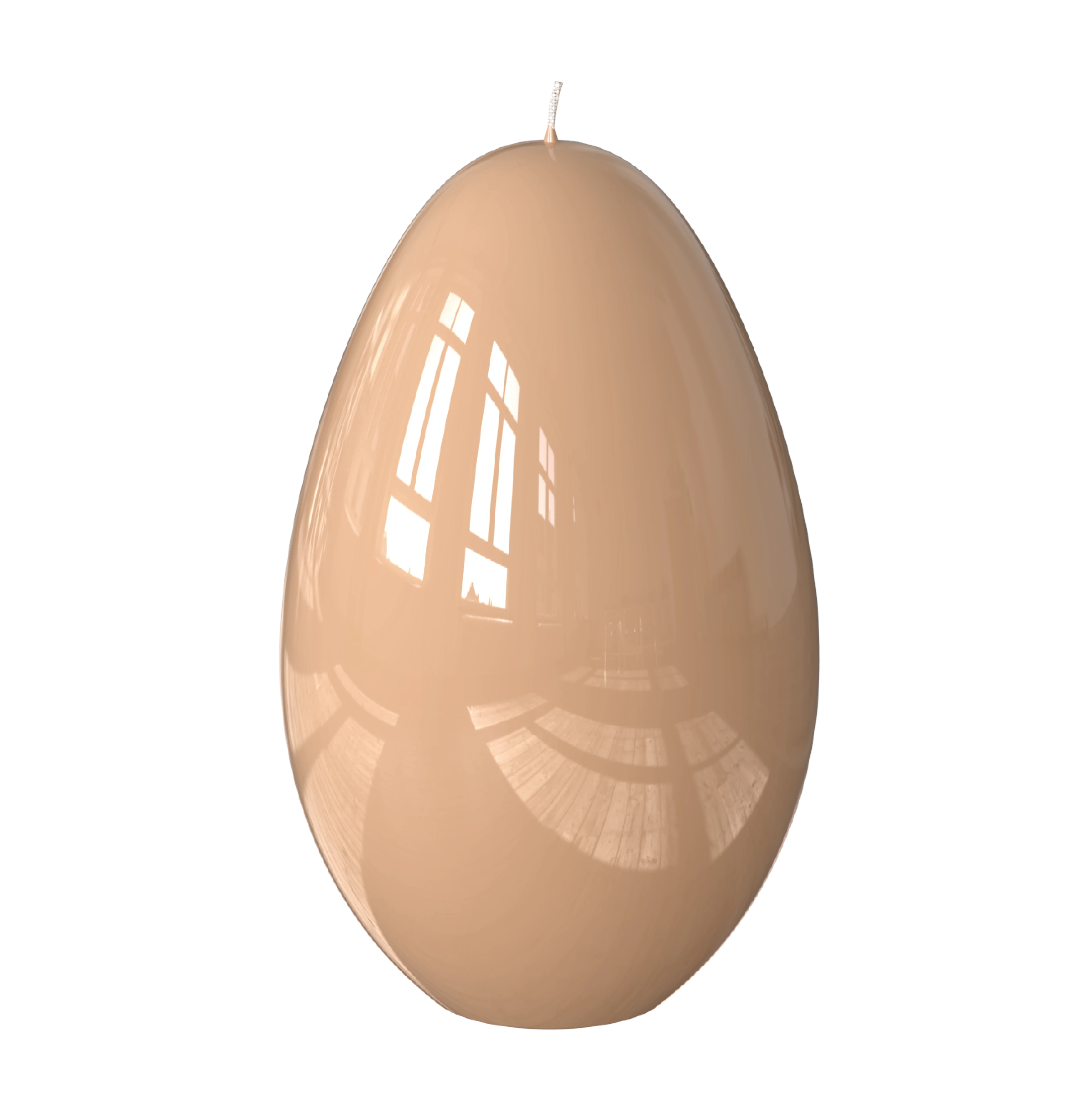 Objektkerze Ei Glanz-Lack 