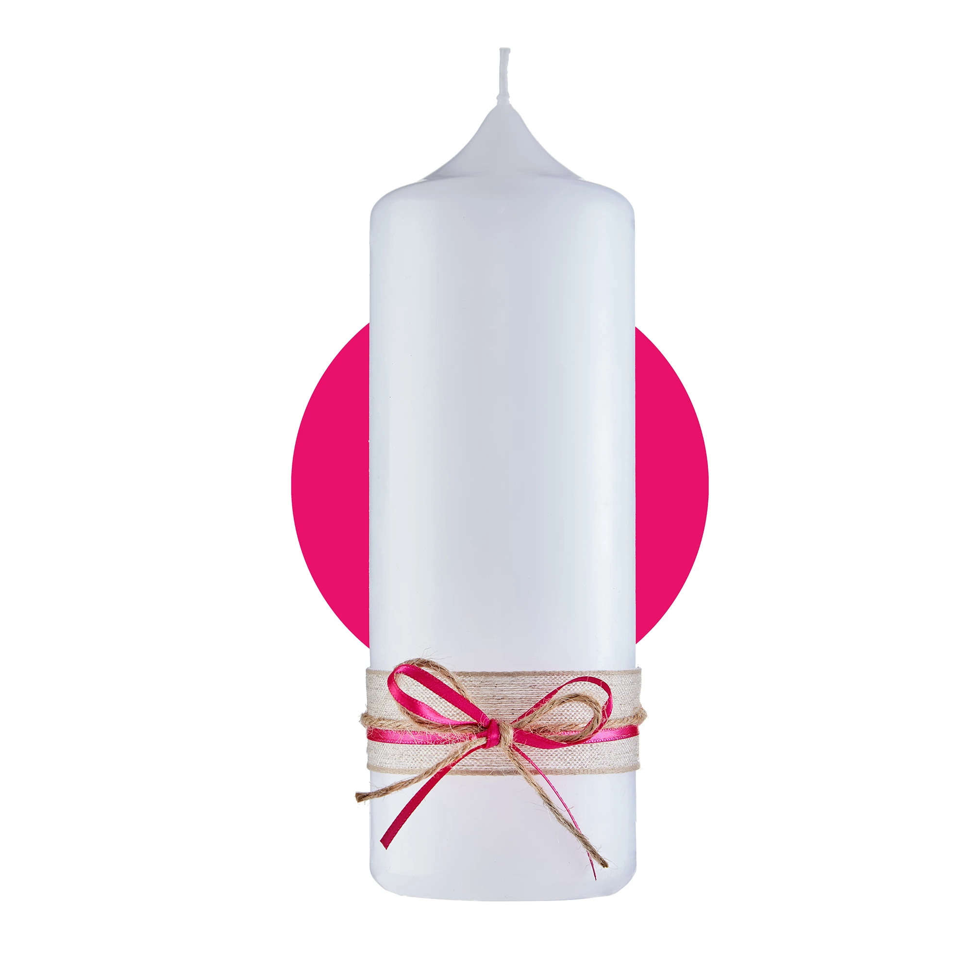 Schleife für personalisierte Kerzen