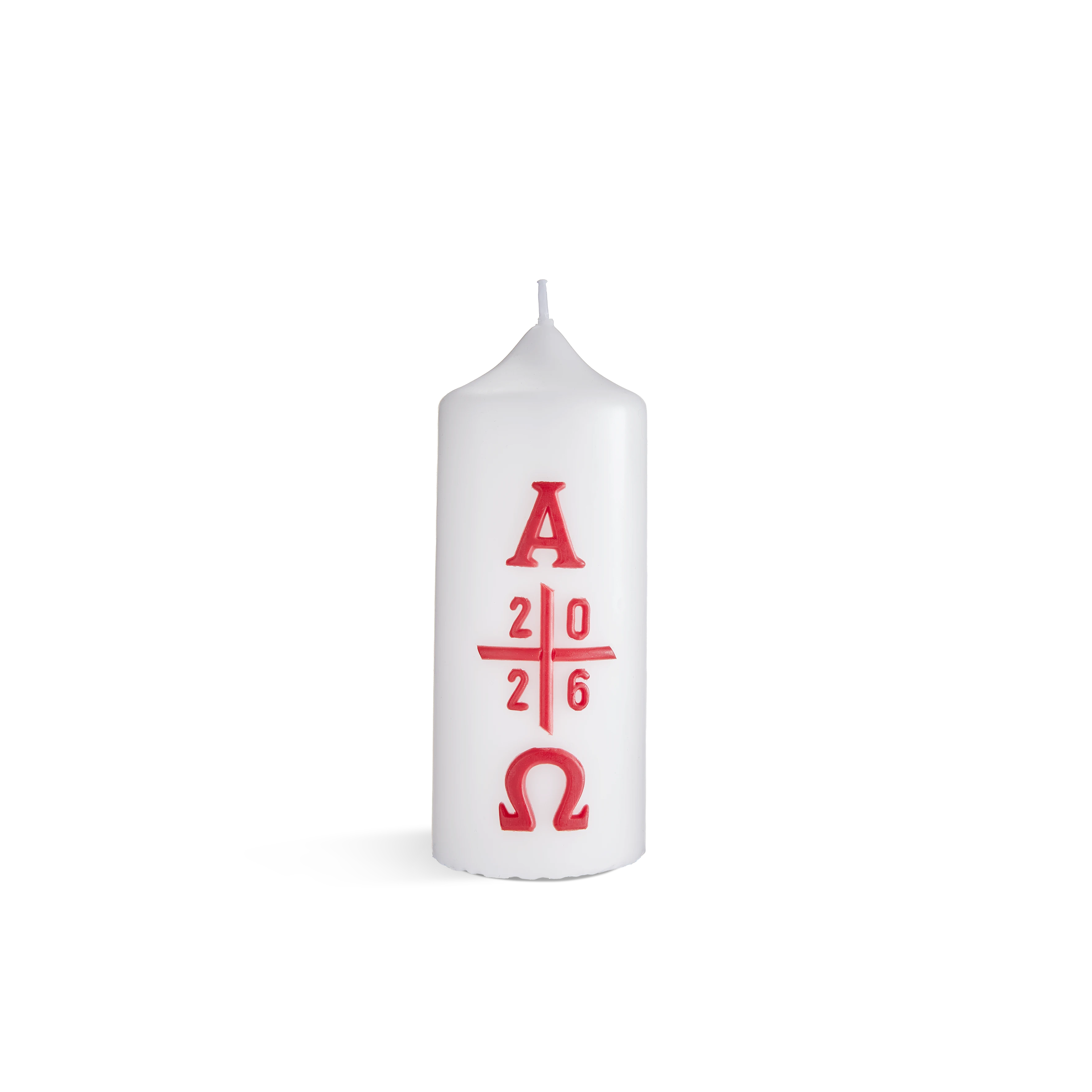 Osterkerze handverziert Alpha & Omega