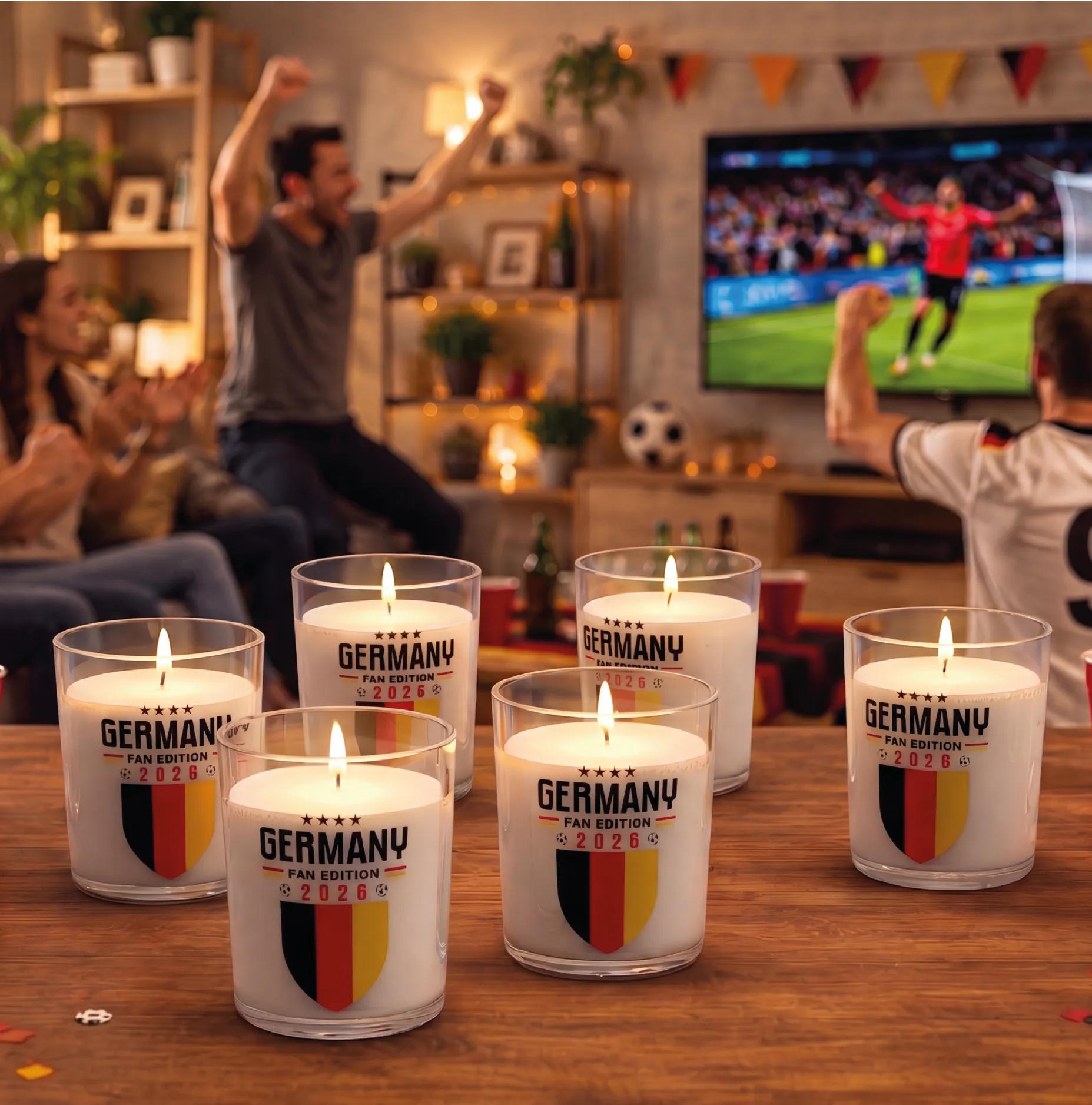 WM Motiv Duftkerze im Glas 6er Set