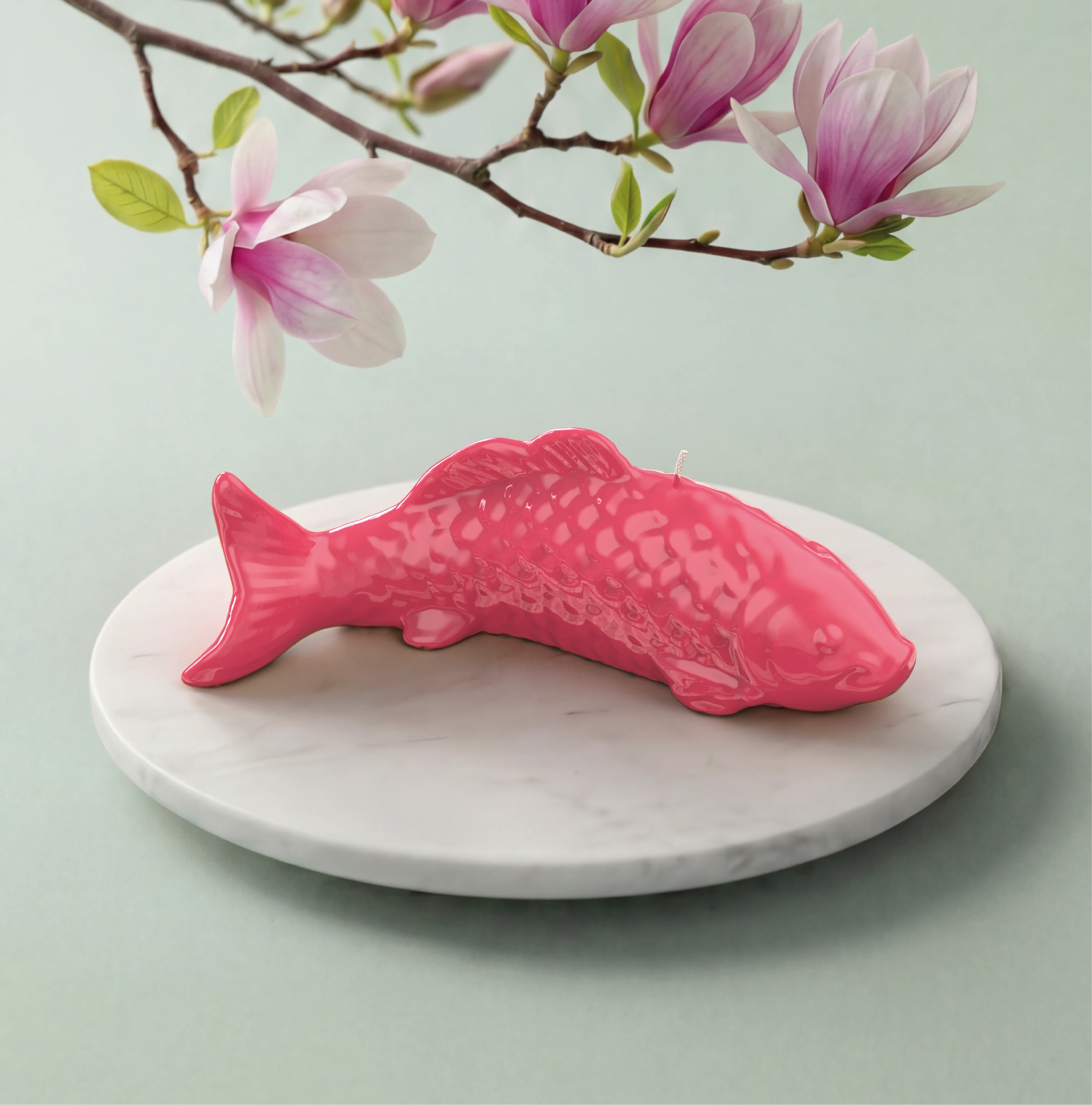 Objektkerze Fisch Glanz-Lack