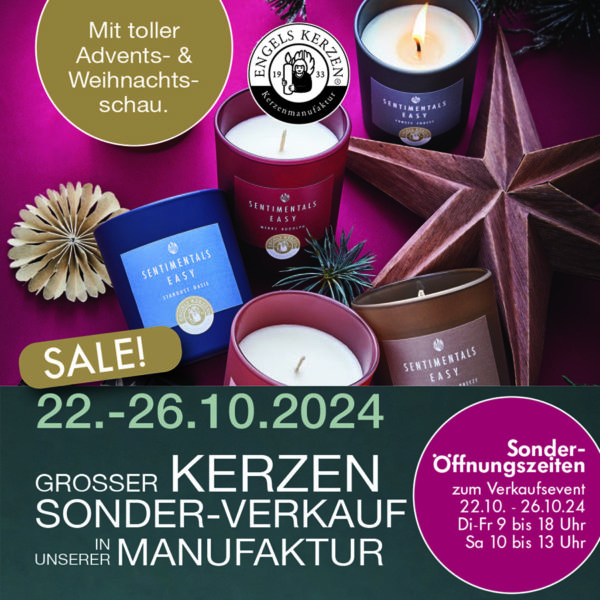 Großer KERZEN SONDERVERKAUF EngelsKerzen